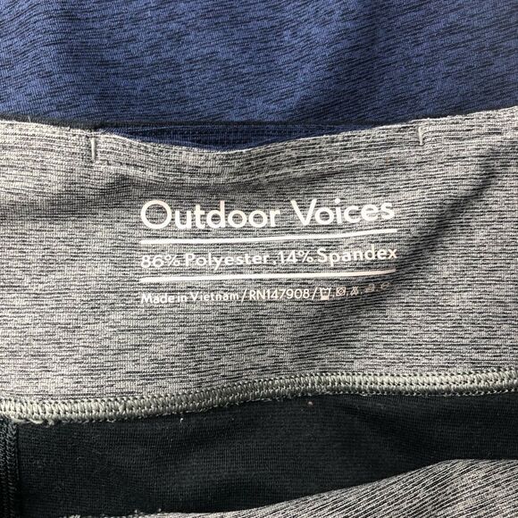 Outdoor Voices 7/8 Springs Leggings Charcoal/Navy/Graphite Size Medium - Picture 8 of 9